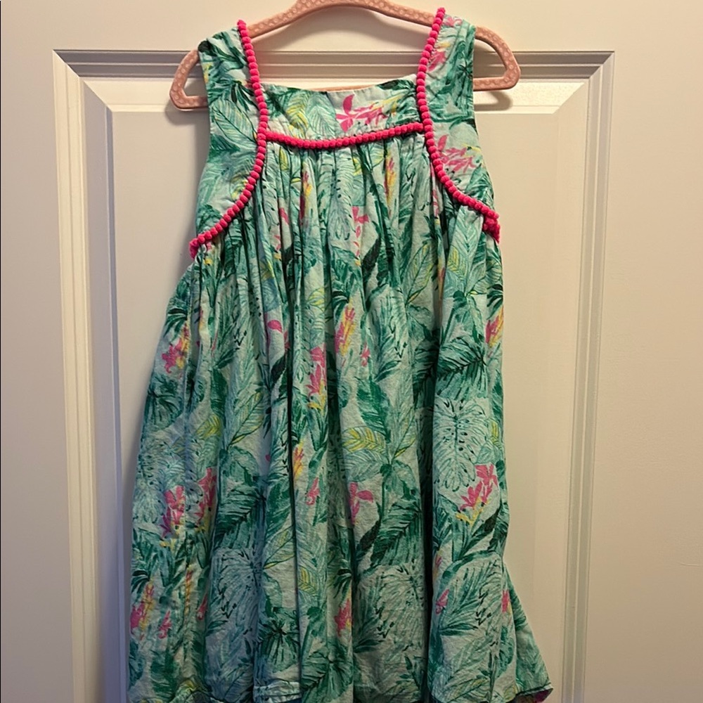Tommy Bahama Tropical Print Dress with Pink Accents